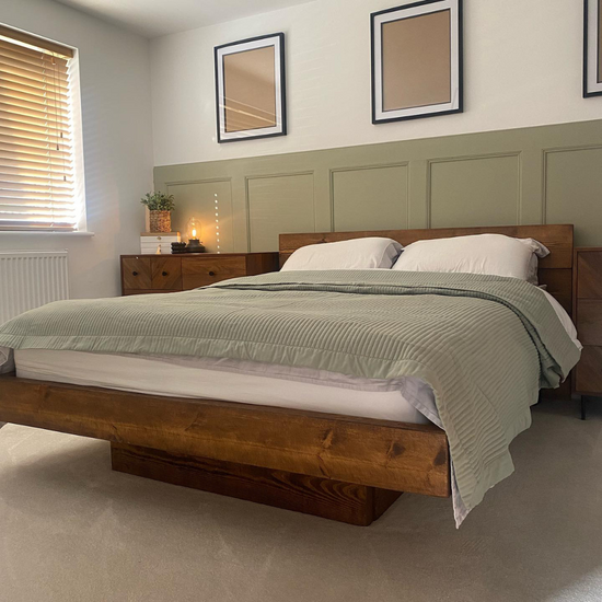 Walnut super king discount bed