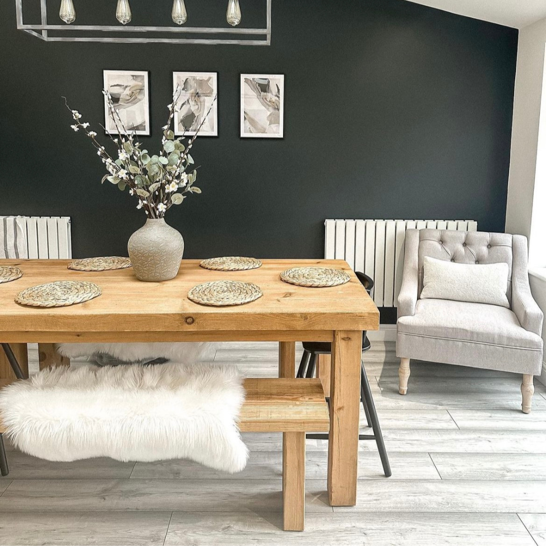 Dining room table with shelves deals