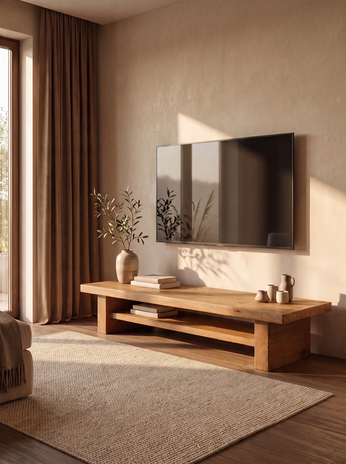 Chopwell Low TV Stand with Storage