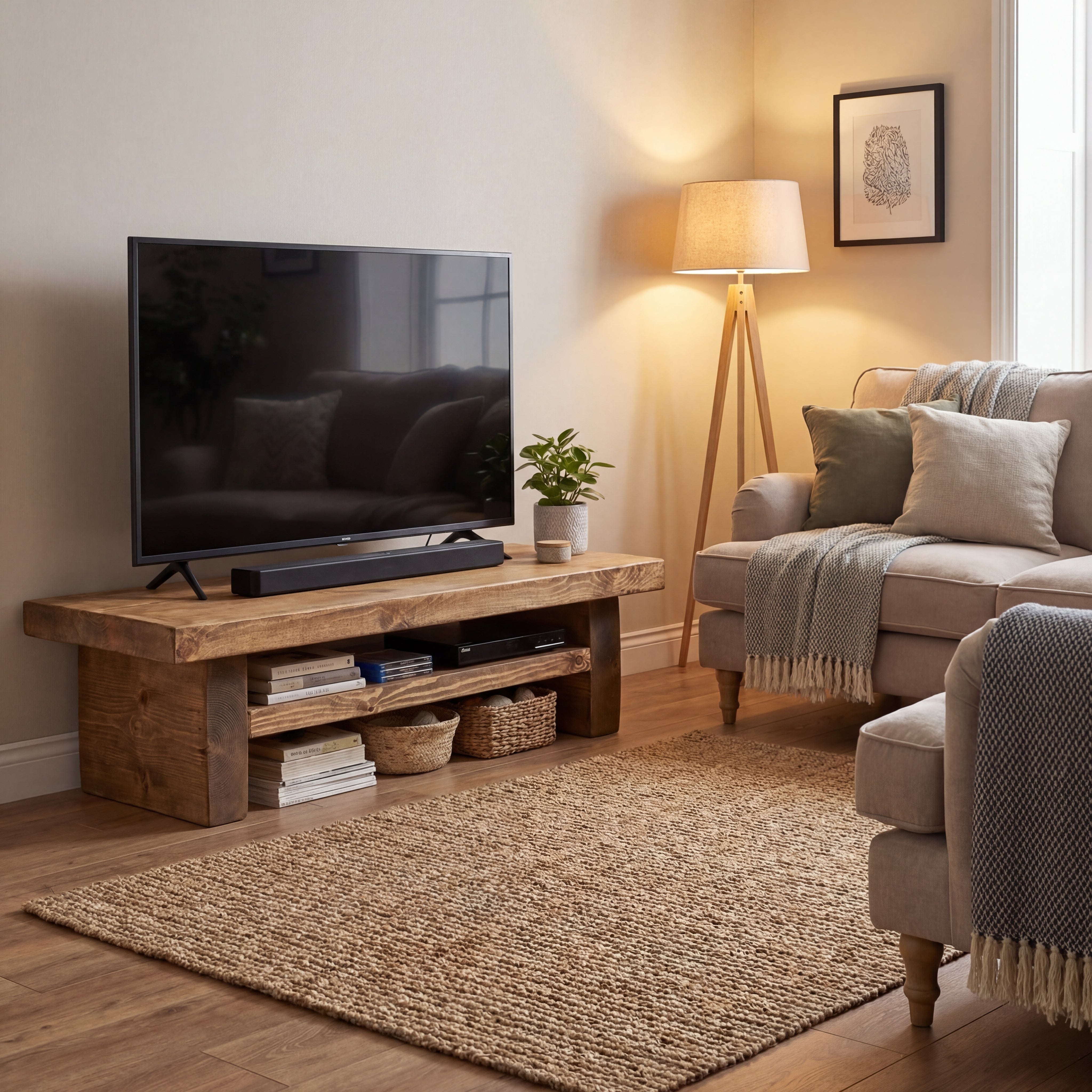 Chopwell Low TV Stand with Storage