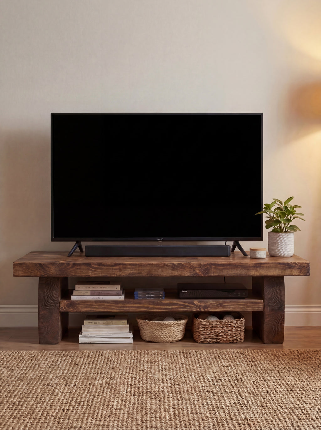 Chopwell Low TV Stand Storage