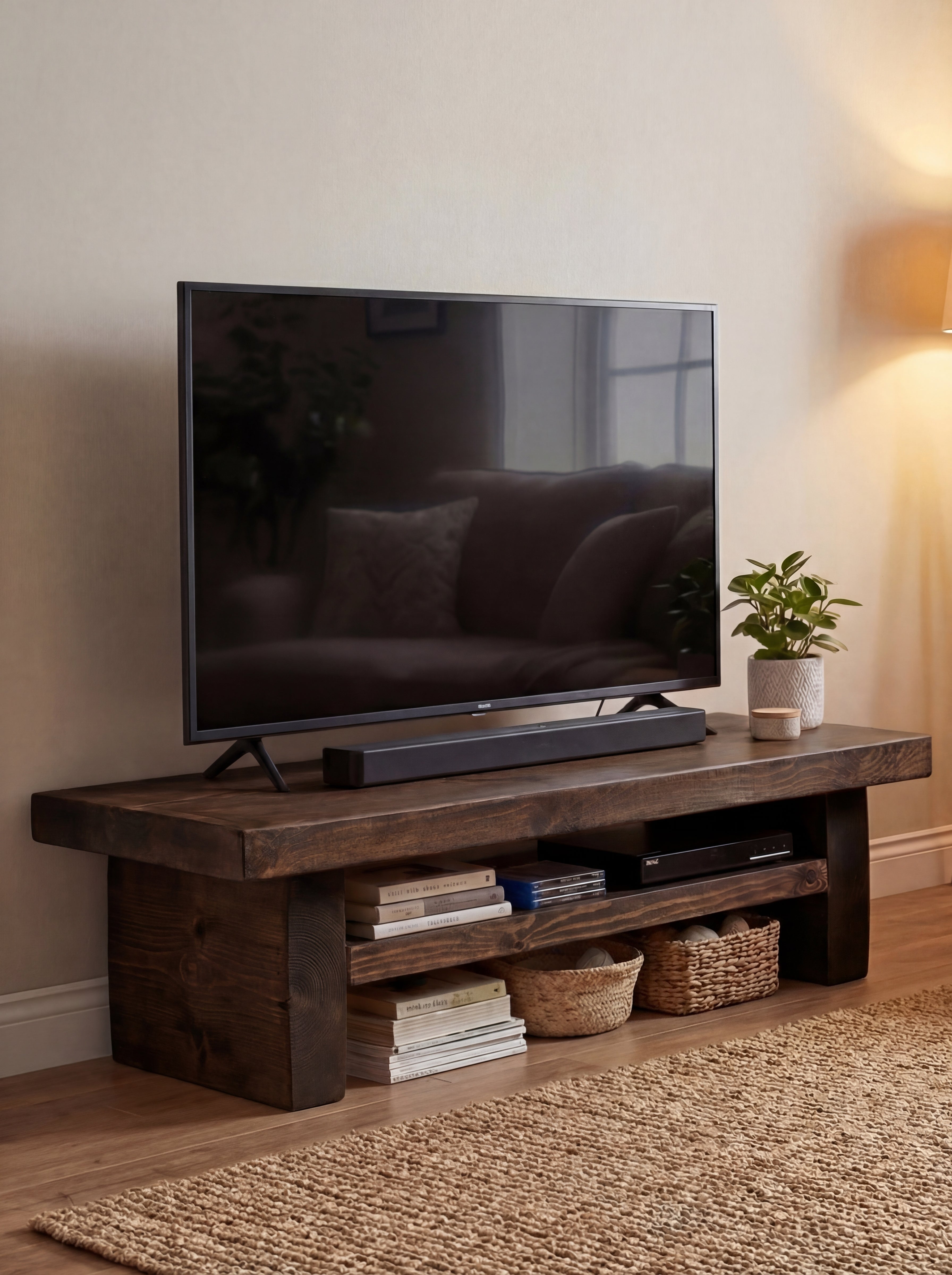 Chopwell Low TV Stand with Storage - TV Stands