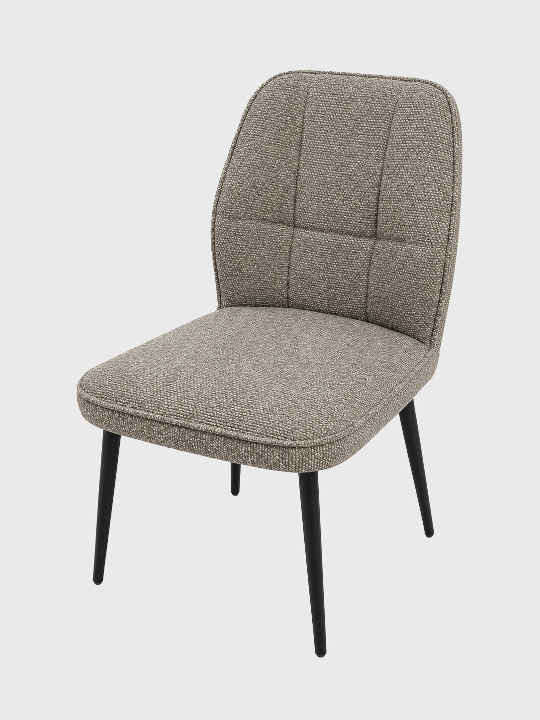 Classic Grey Upholstered Dining Chair - Set of 2 - 