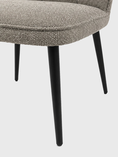 Classic Grey Upholstered Dining Chair - Set of 2 - 