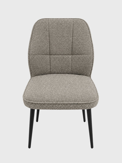 Classic Grey Upholstered Dining Chair - Set of 2 - 