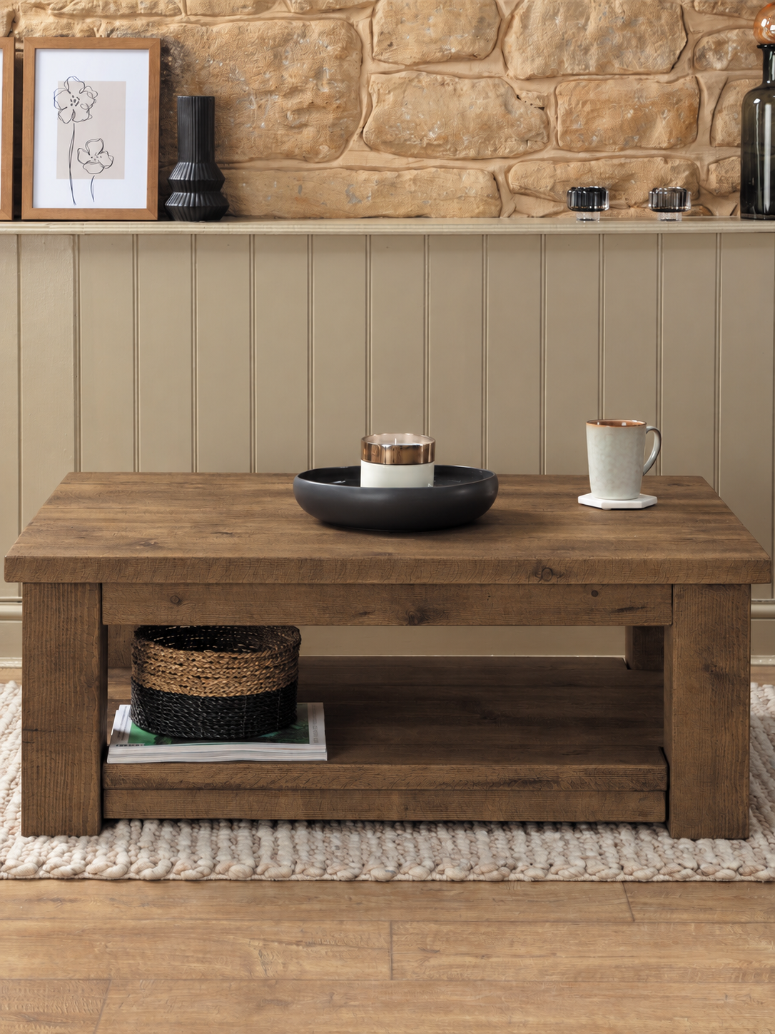 Coleridge Coffee Table with Shelf