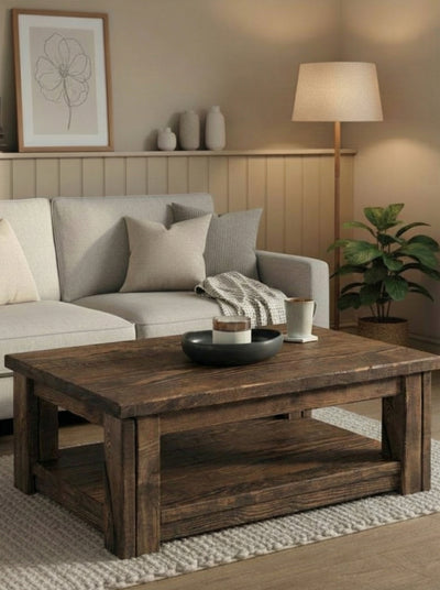Coleridge Coffee Table with Shelf - Coffee Tables