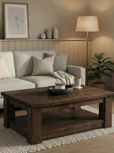 Coleridge Coffee Table with Shelf - Coffee Tables
