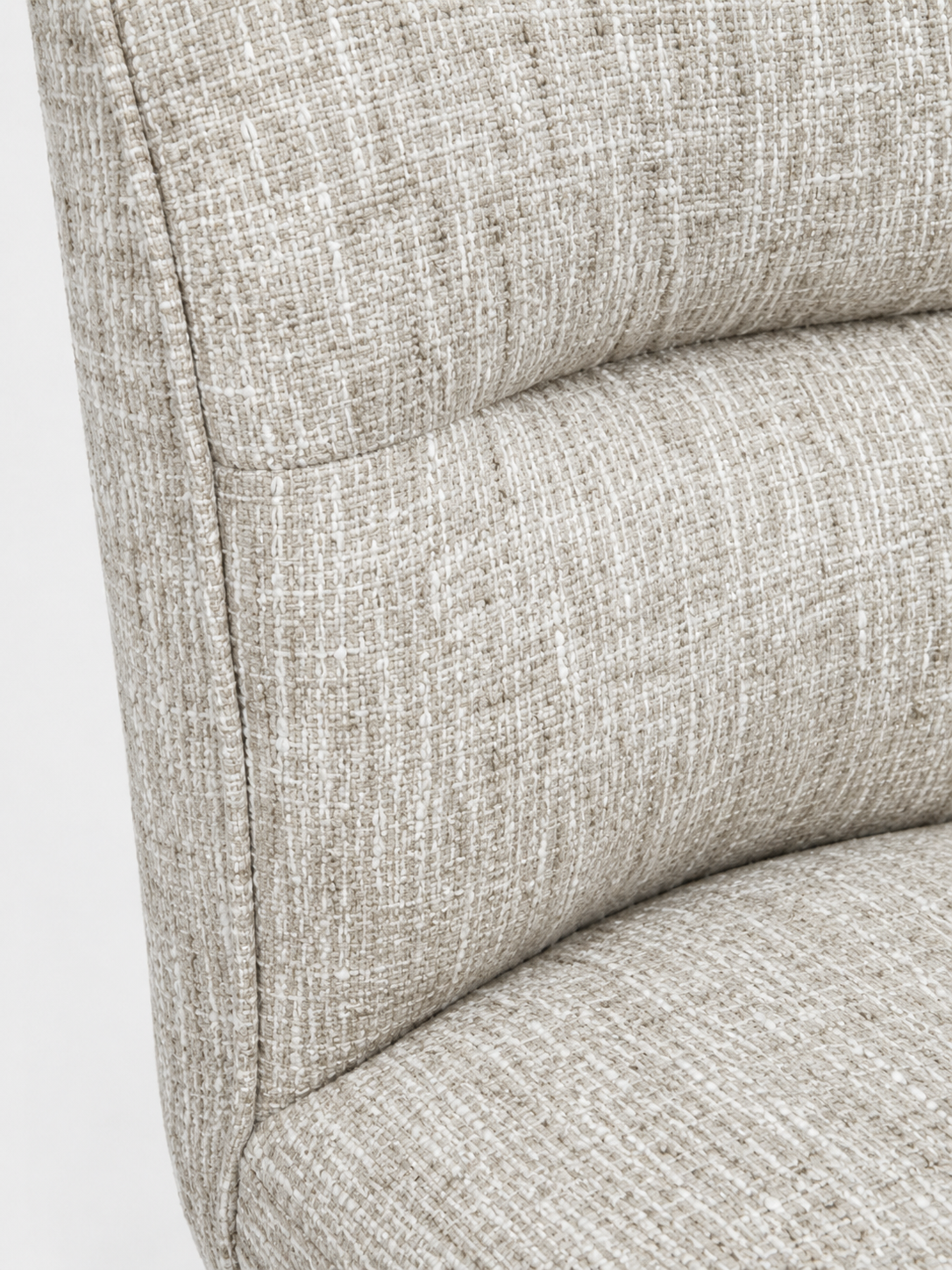 Cream Upholstered Dining Chair - Set of 2 - 