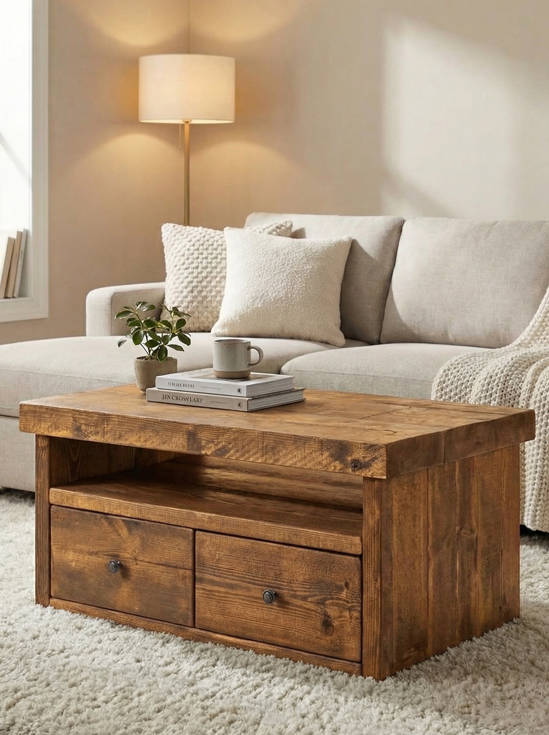 Derwent Coffee Table With Drawers - Coffee Tables