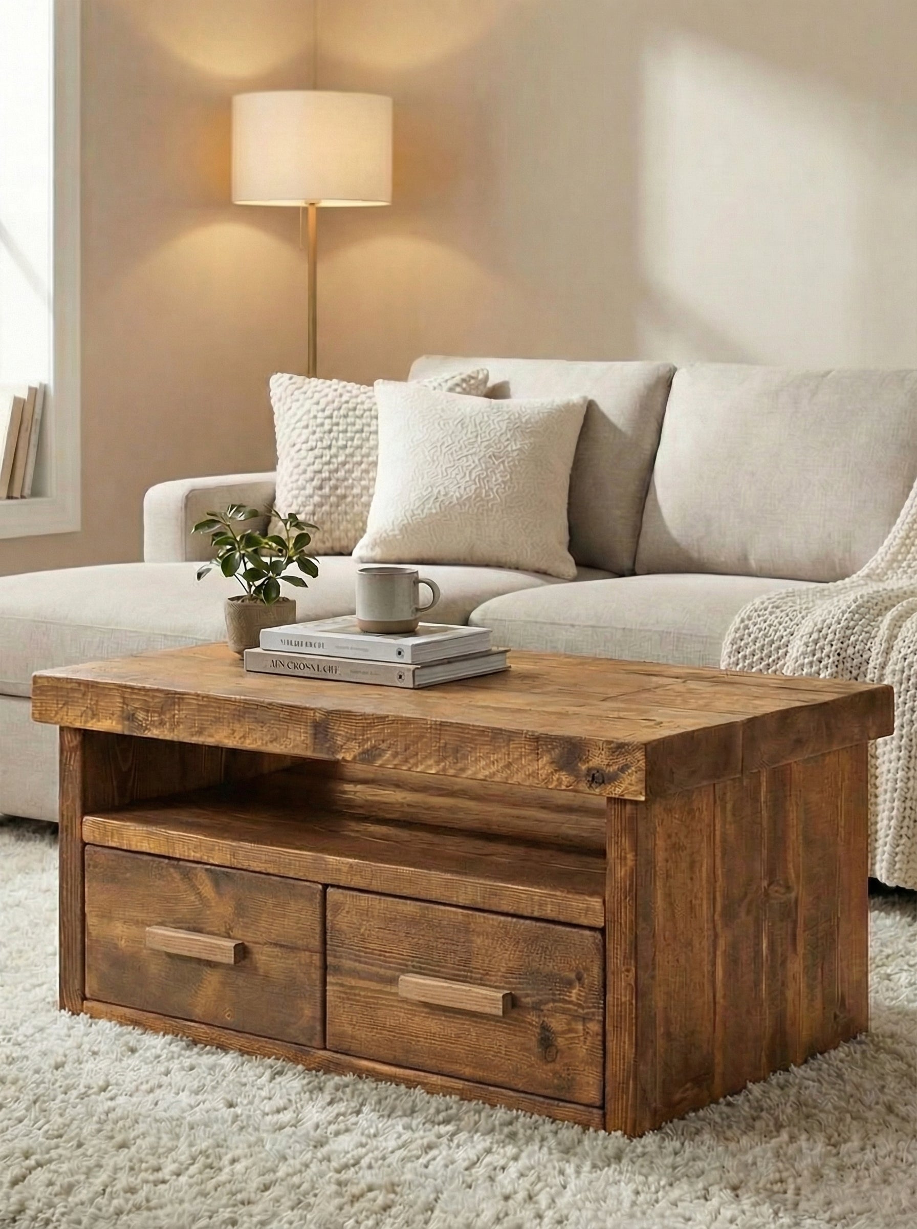 Derwent Coffee Table With Drawers - Coffee Tables