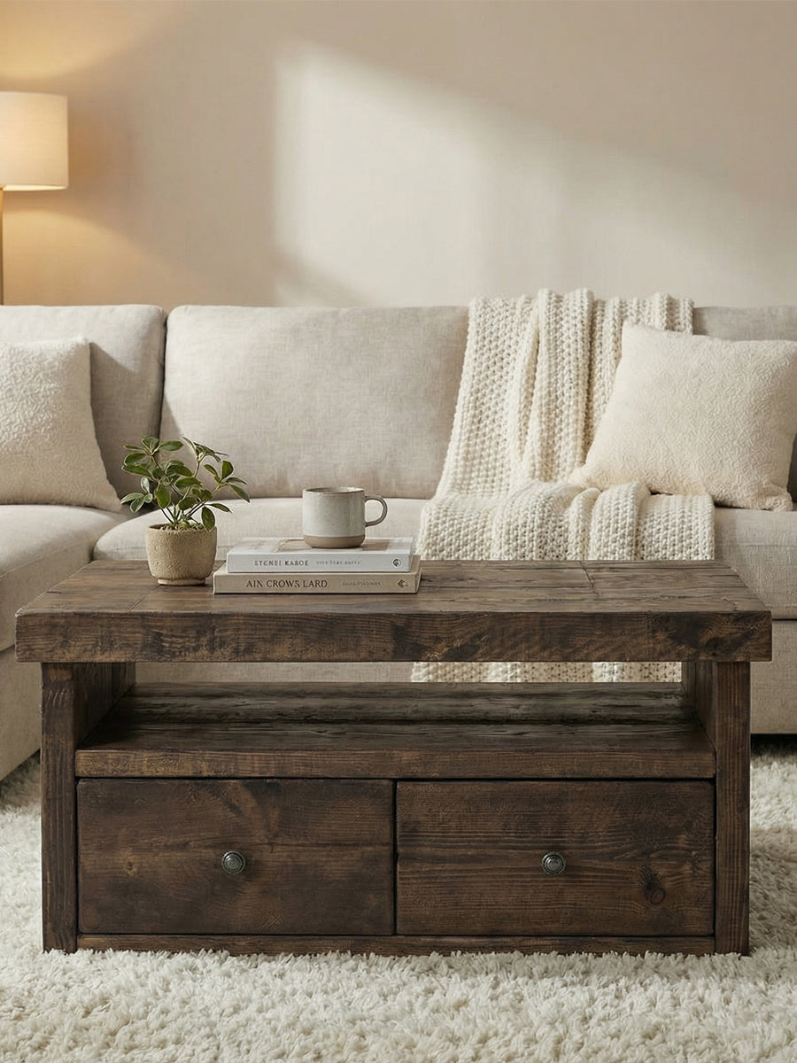 Derwent Coffee Table With Drawers - Coffee Tables