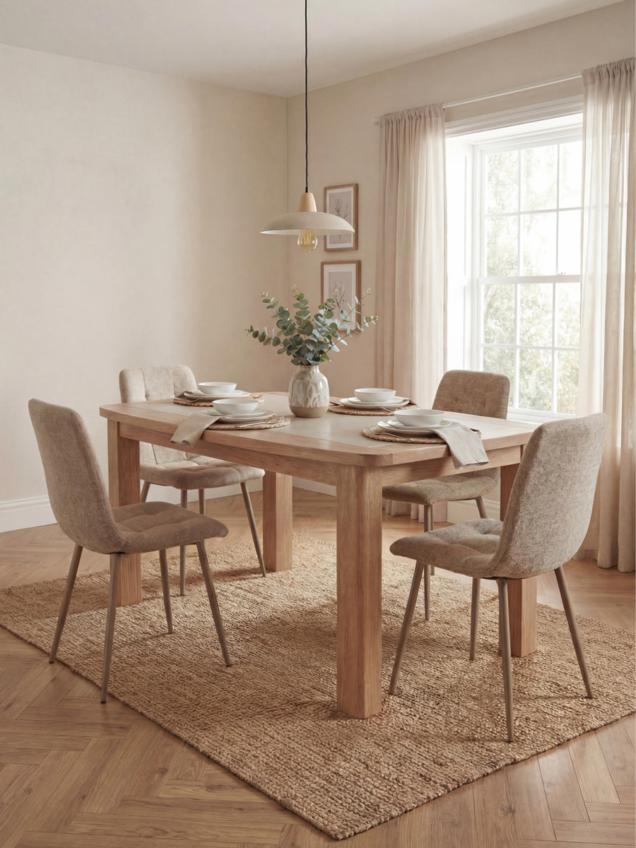 Doxford Oak Dining Table and Chair Set
