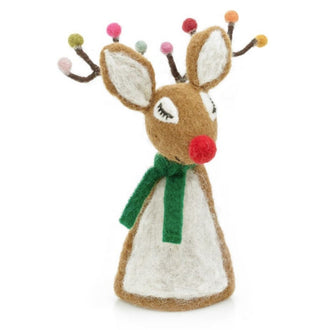 Felt Scandi Reindeer Christmas Tree Topper