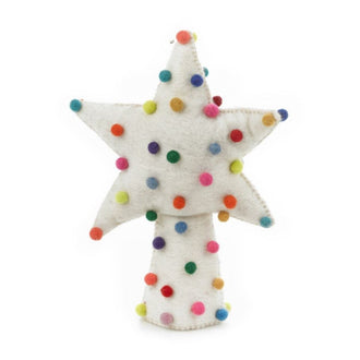 Felt Scandi White Star Christmas Tree Topper