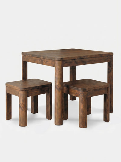 Gosforth Square Dining Table Set - Dining Table and Stools Sets