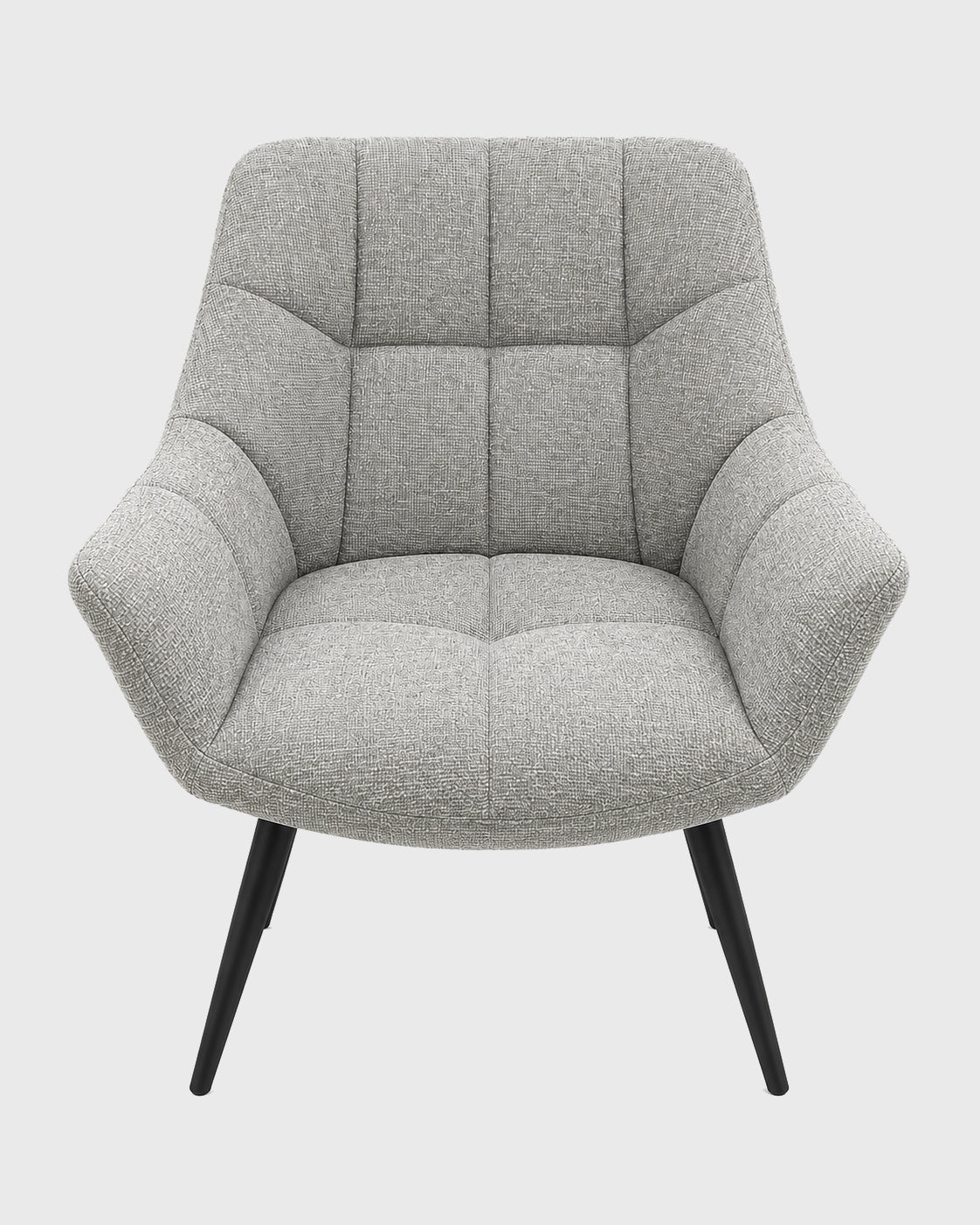 Grey Curved Dining Chair - Set of 2 - 