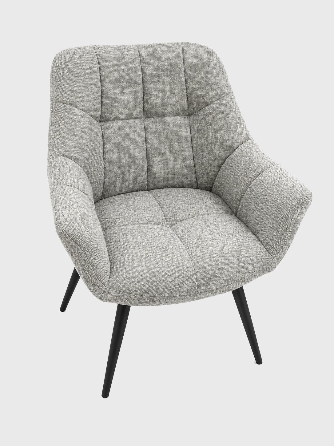 Grey Curved Dining Chair - Set of 2 - 