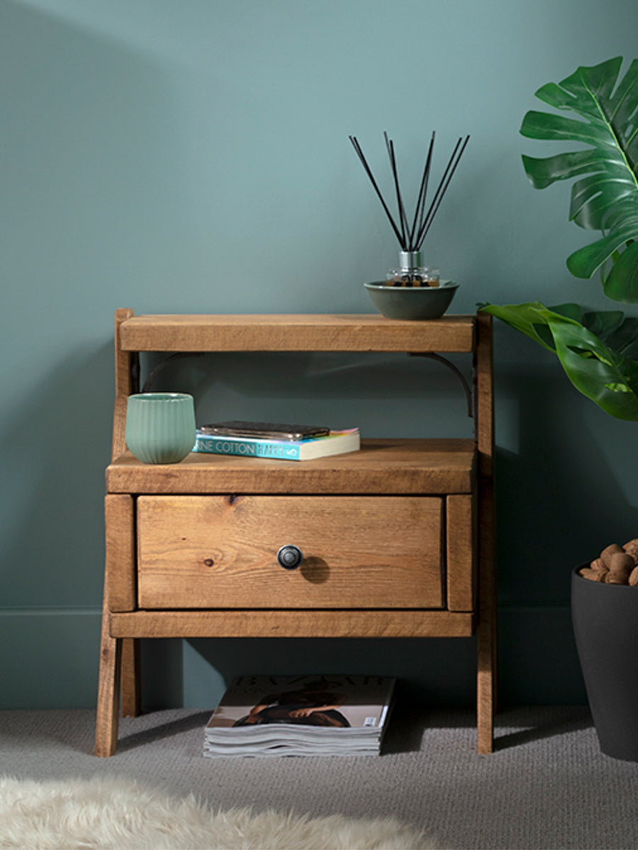 Heaton Ladder Style Bedside Table - Bedside Tables
