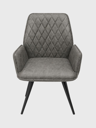 High Arm Swivel Dining Chair - 