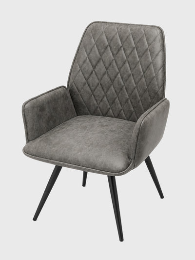 High Arm Swivel Dining Chair - 