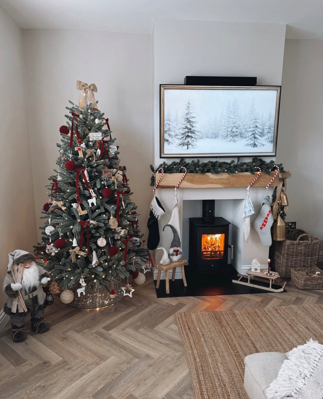 4x6 Oak Mantel Beam (9x14cm) - 