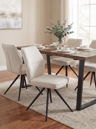 Modern Swivel Dining Chair - Set of 2 - 