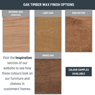 Oak Shelves & Mantels - Wax Finish Samples