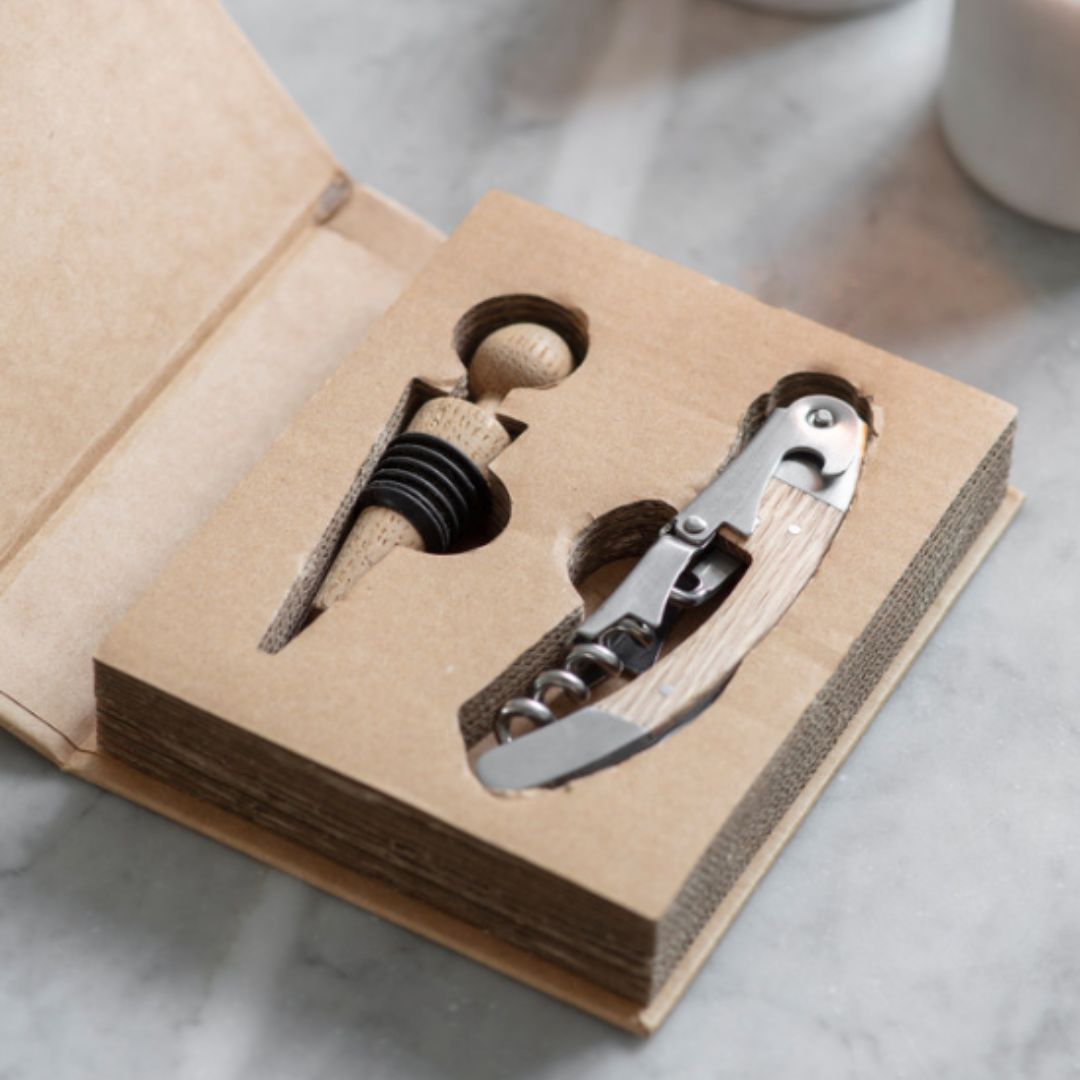 Oak Bottle Opener Gift Set Kitchen Gifts