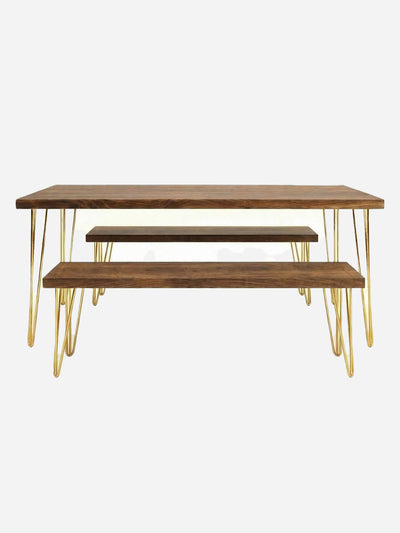 Ouseburn Dining Table and Benches - Dining Table and Benches Sets