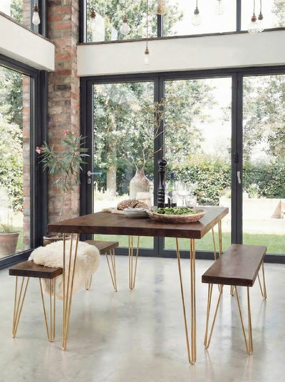 Ouseburn Dining Table and Benches - Dining Table and Benches Sets