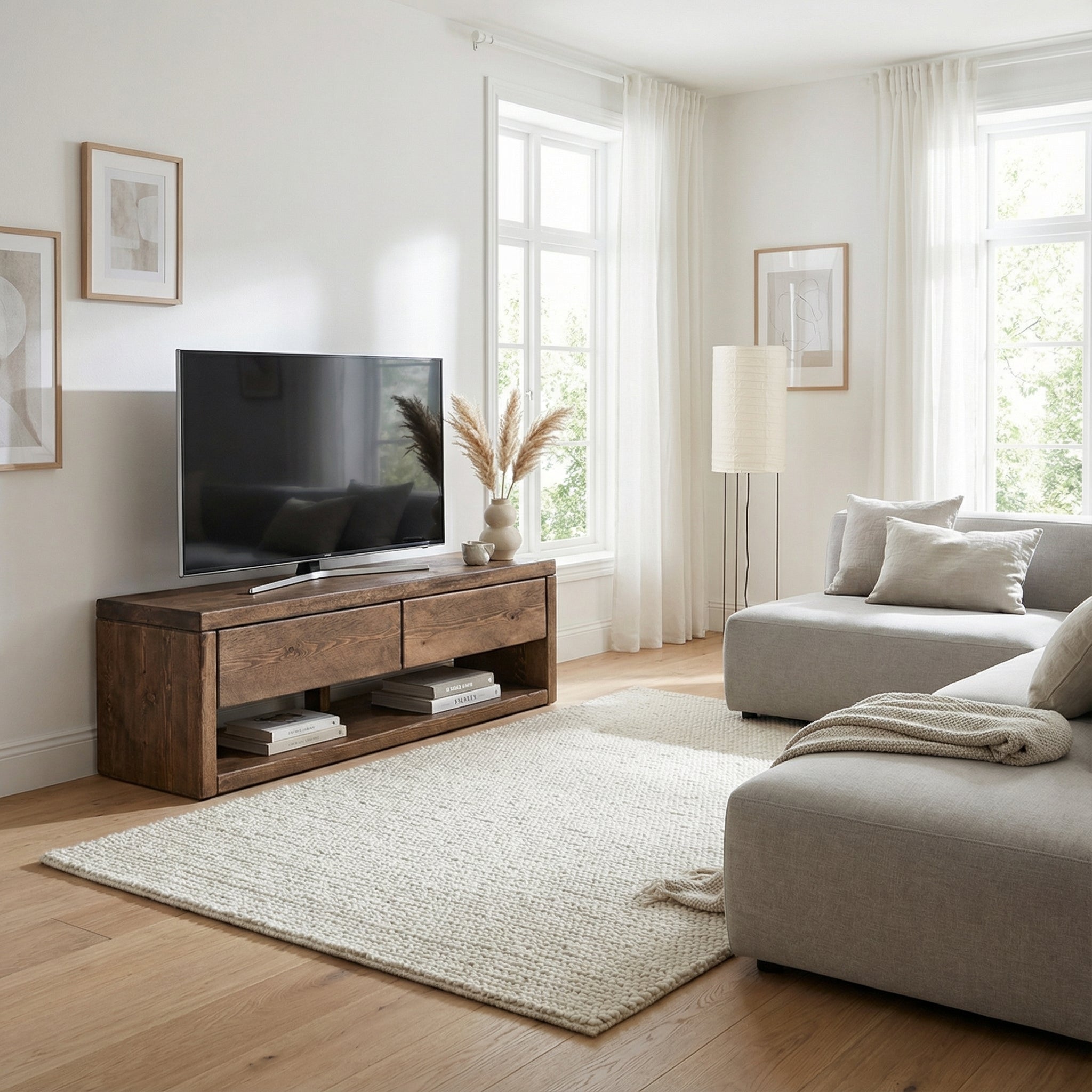 Pandon TV Stand 2 Drawers And Storage