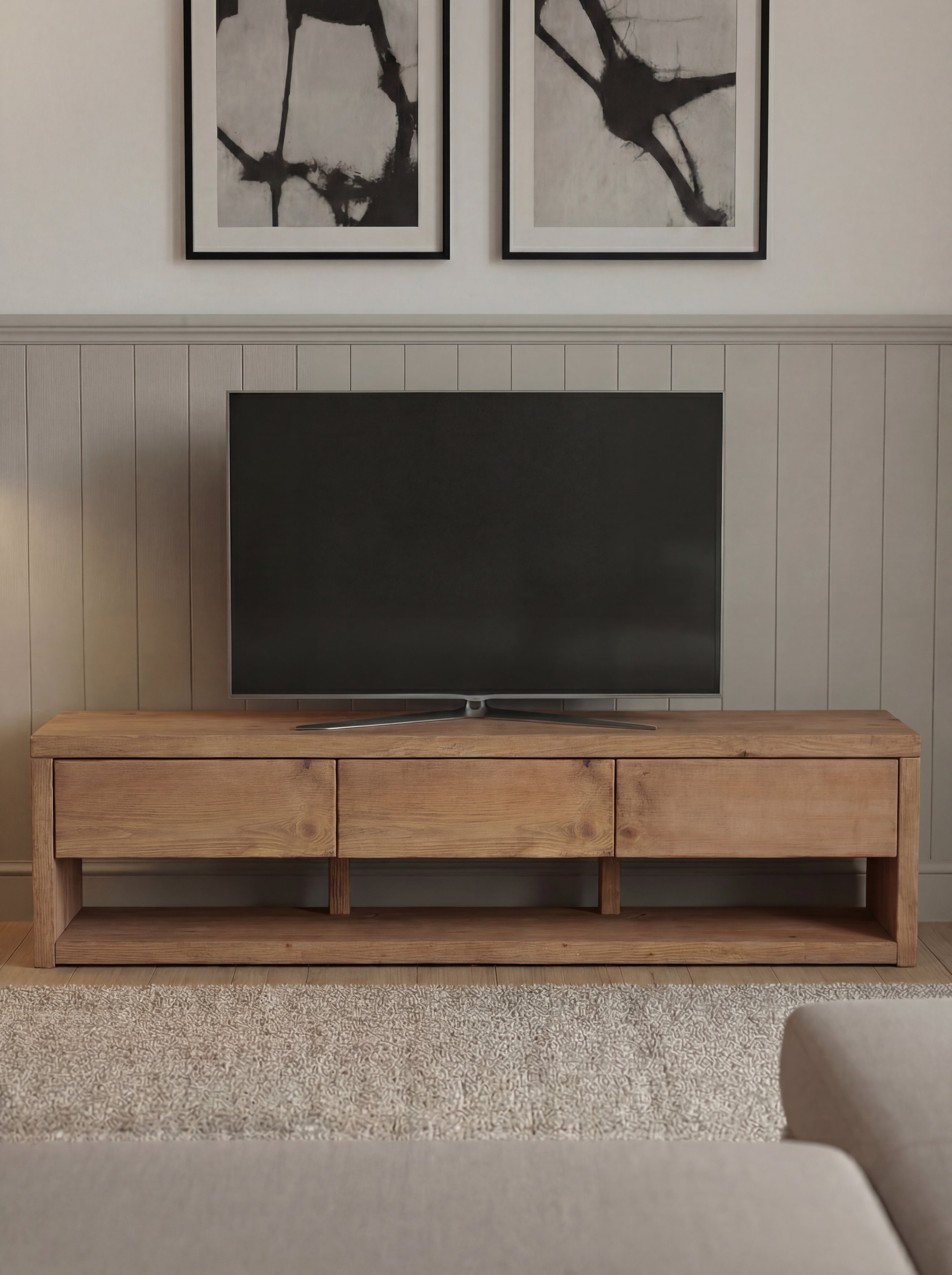 Pandon TV Stand 3 Drawers And Storage - TV Stands