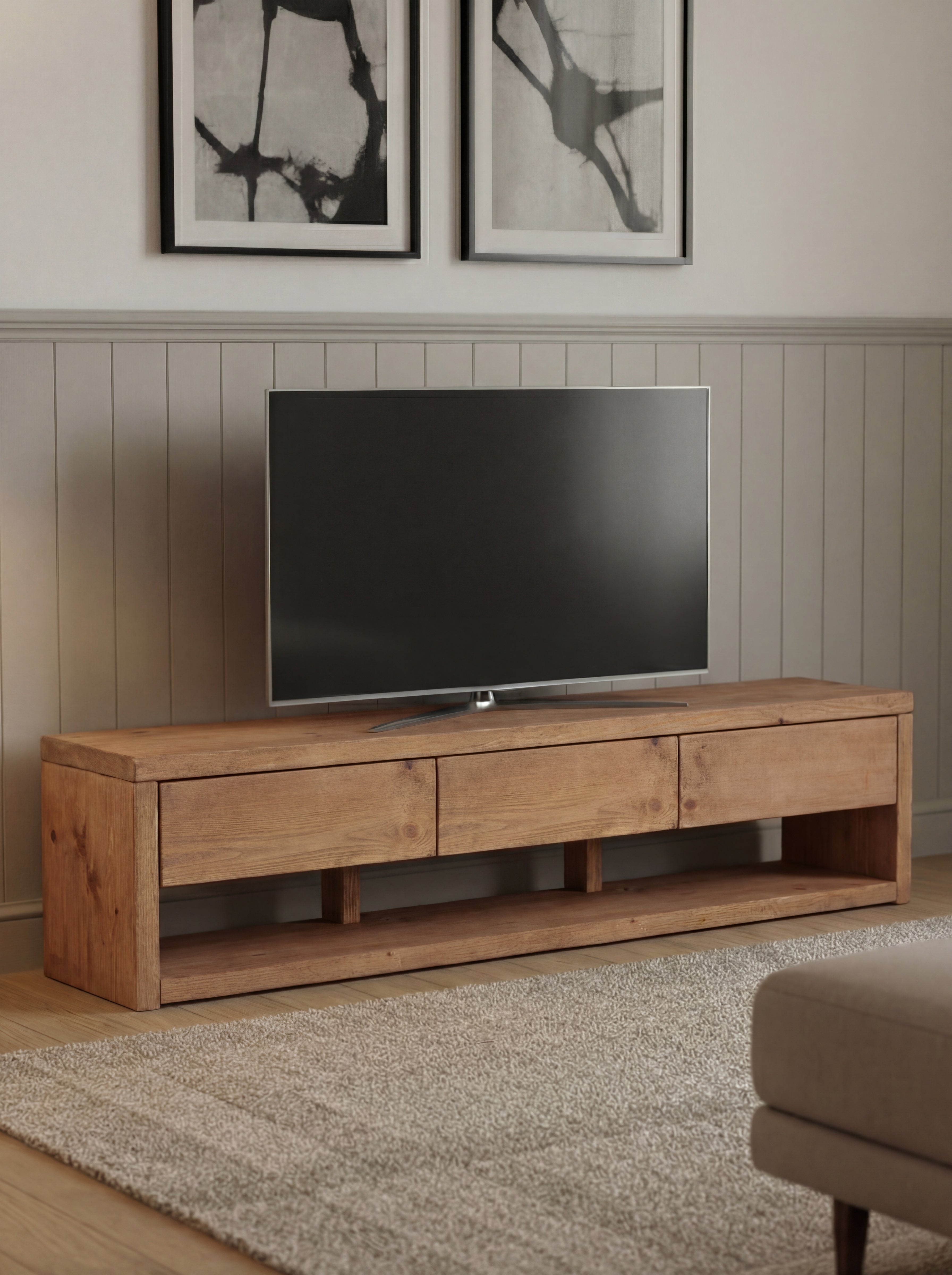 Pandon TV Stand 3 Drawers And Storage - TV Stands