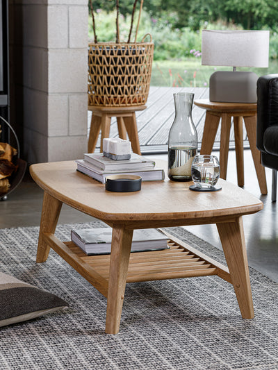 Salters Oak Coffee Table With Storage - Coffee Tables