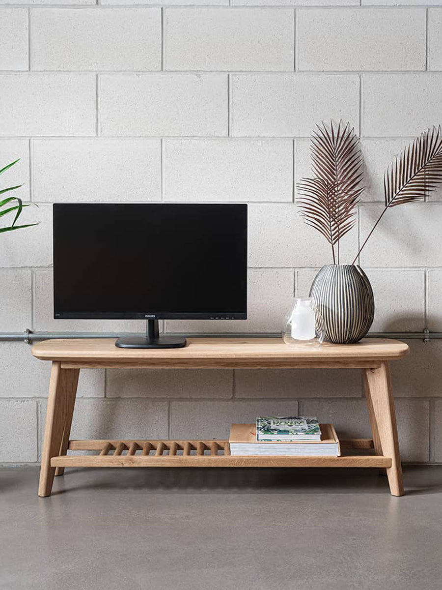 Salters Oak TV Stand With Storage