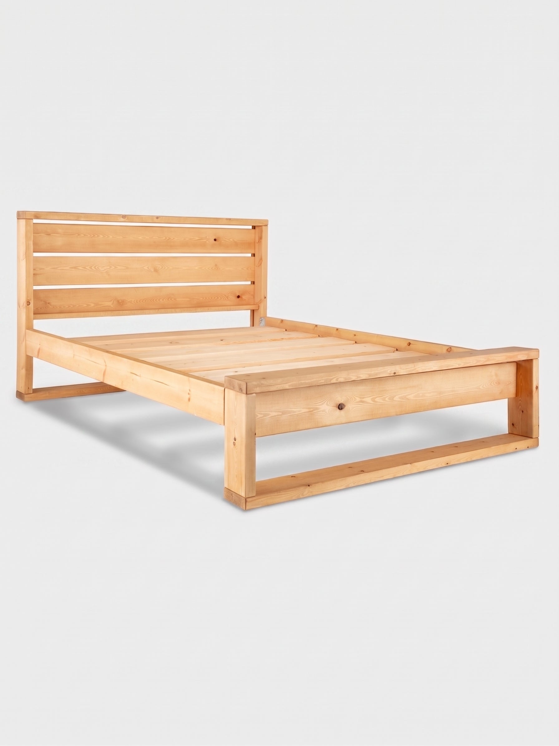 Sandyford Slatted Headboard Bed Frame - Bed Frames
