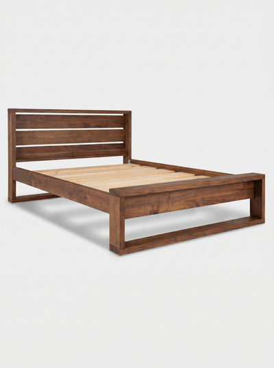Sandyford Slatted Headboard Bed Frame - Bed Frames