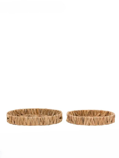 Natural Rattan Display Tray Set of 2 - 