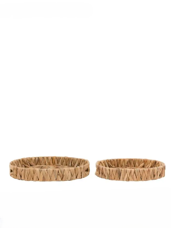 Natural Rattan Display Tray Set of 2