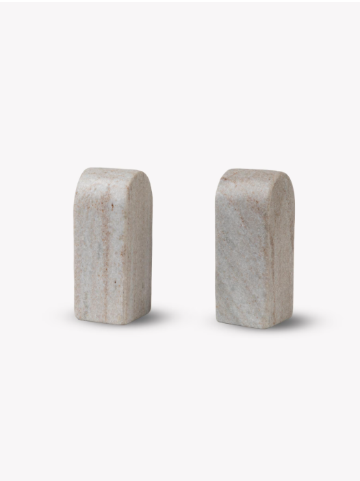 Curved Marble Bookends - 