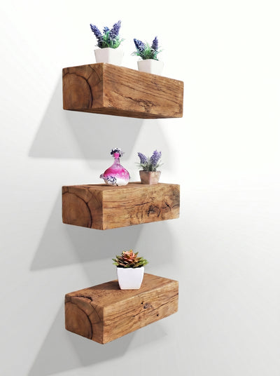Set of Oak Floating Shelves - Floating Shelves