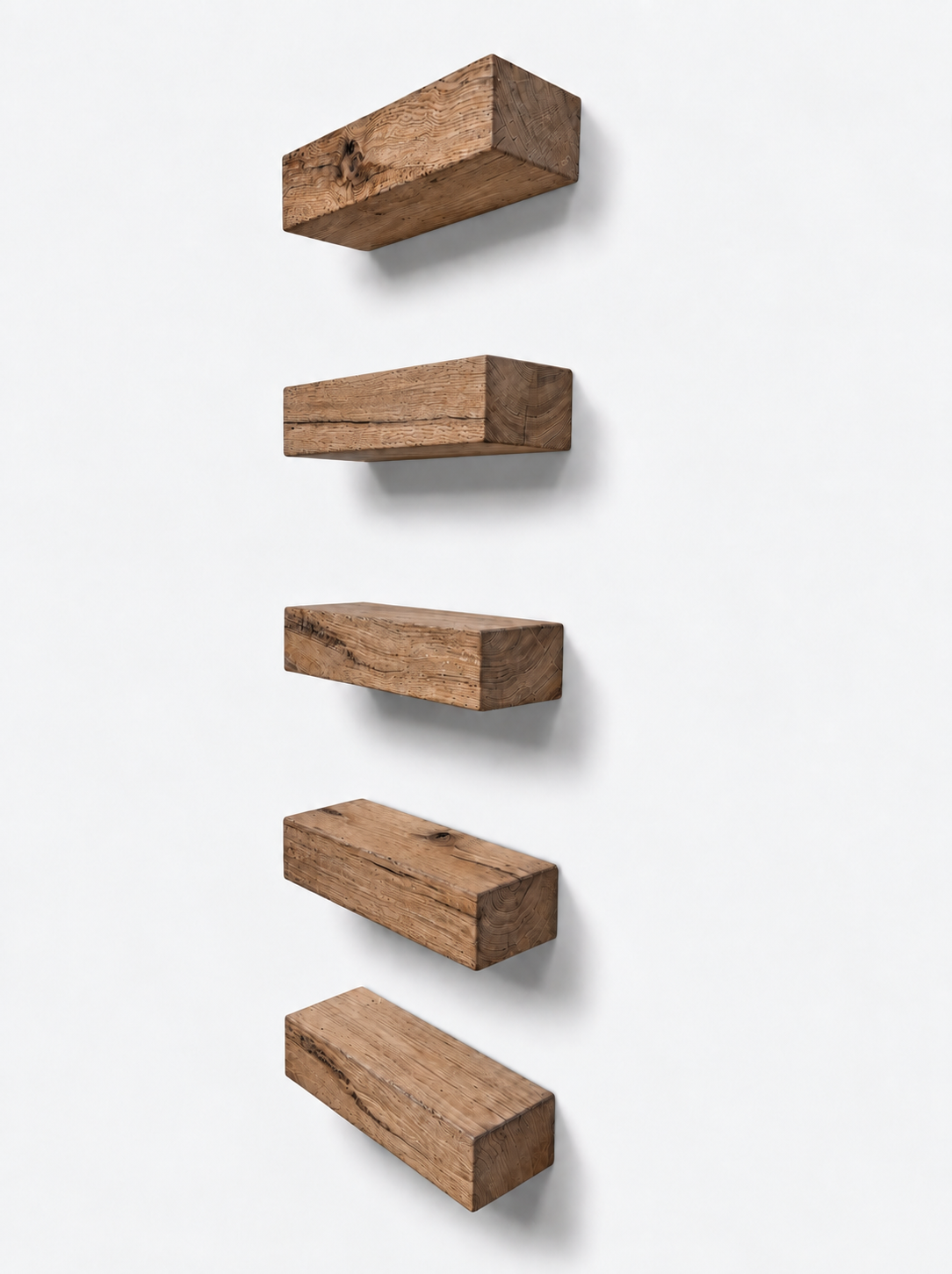 Set of Oak Floating Shelves