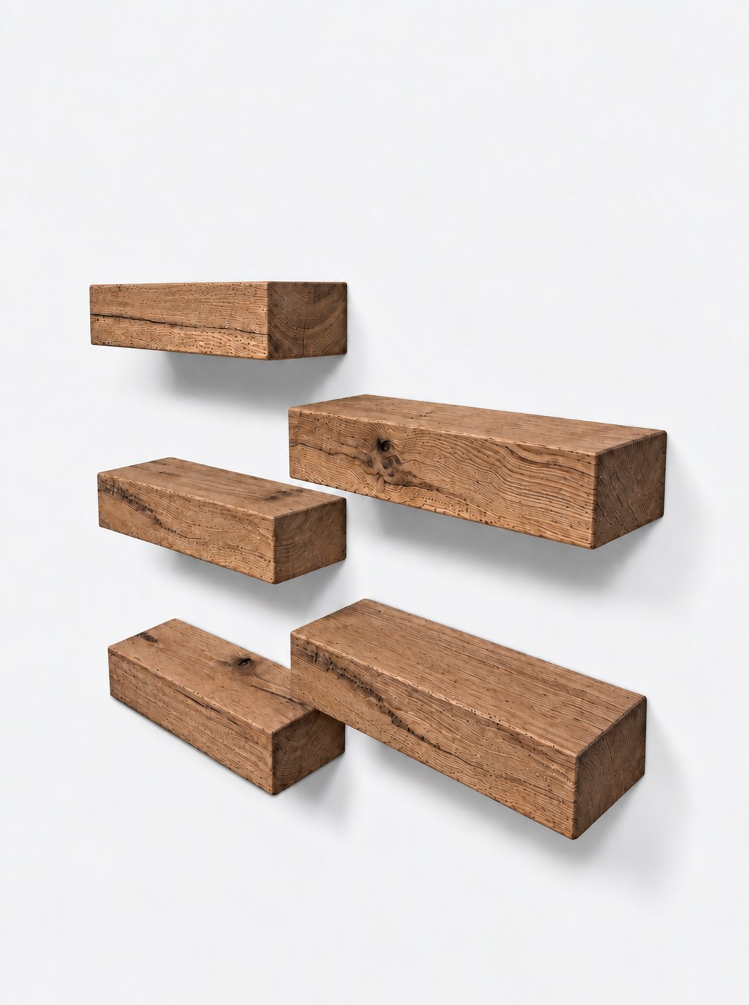 Set of Oak Floating Shelves