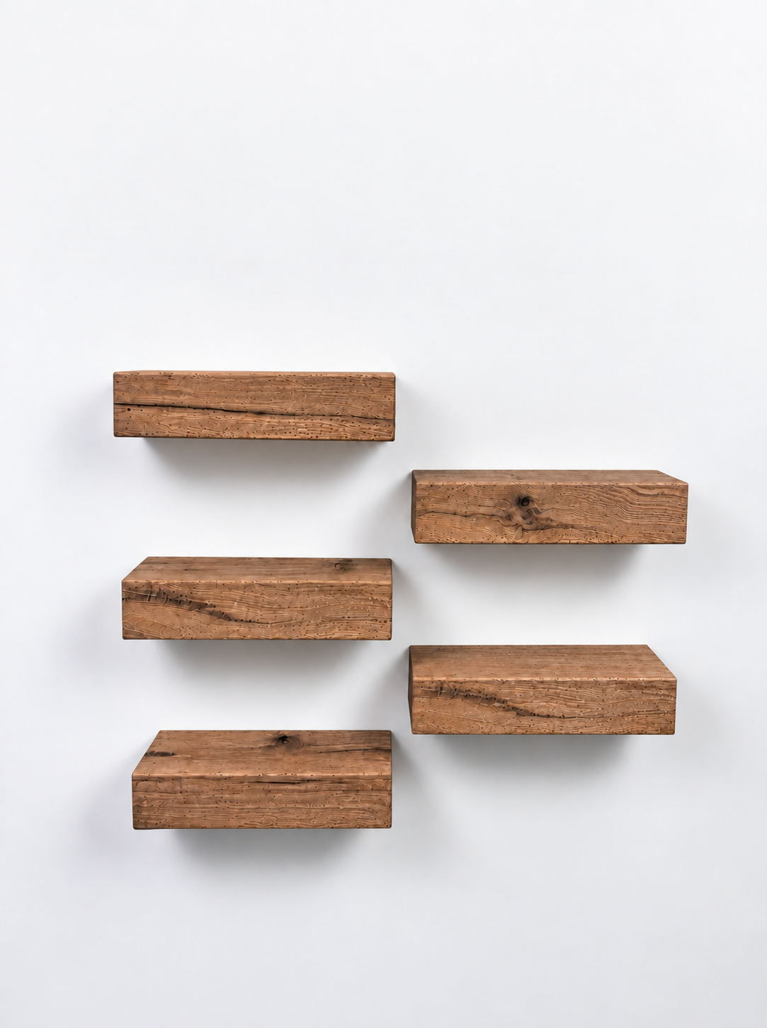 Set of Oak Floating Shelves