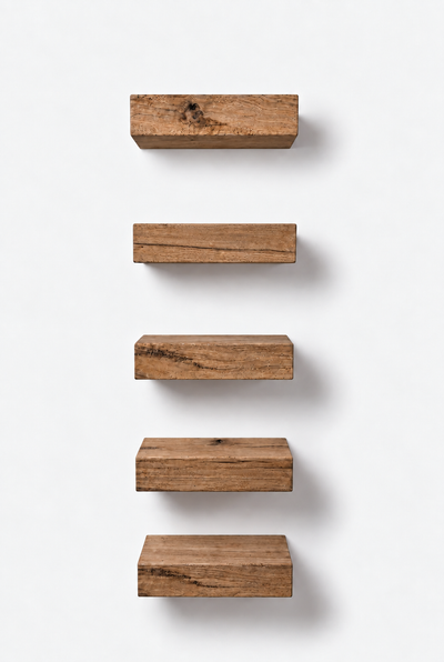 Set of Oak Floating Shelves