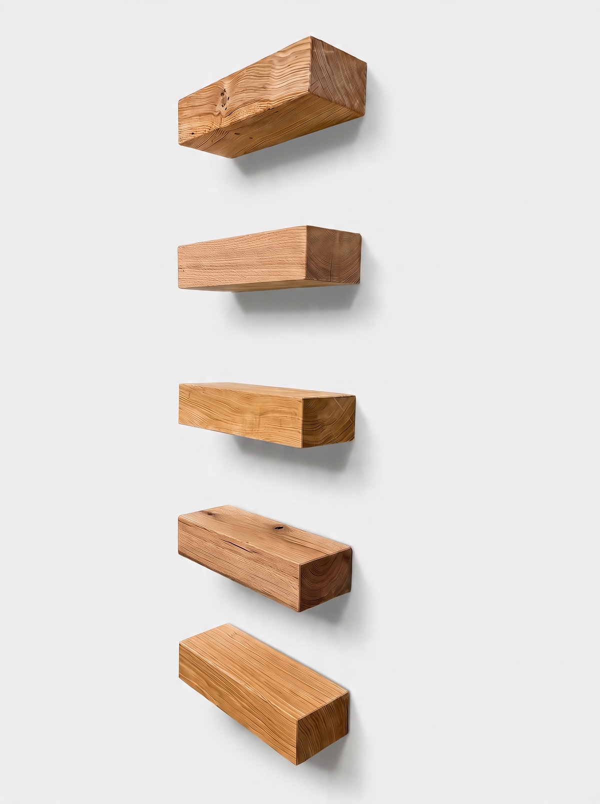 Set of Oak Floating Shelves