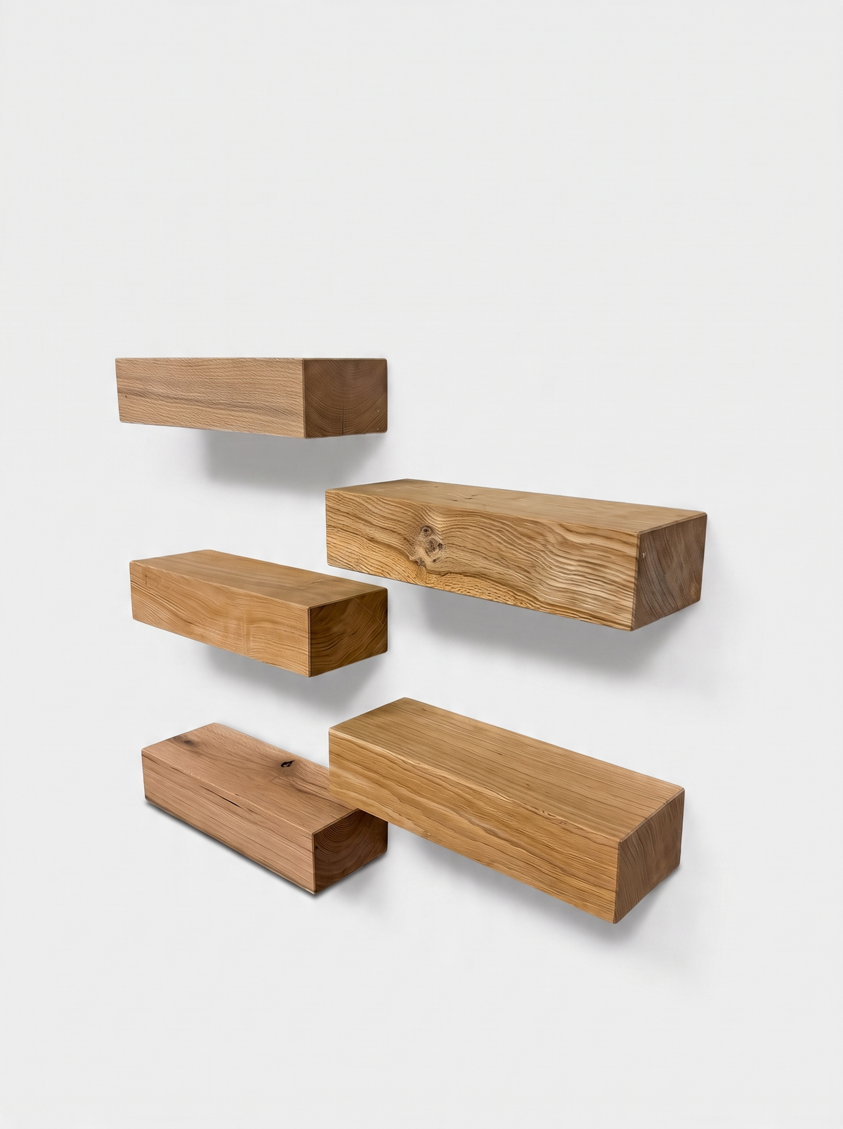 Set of Oak Floating Shelves