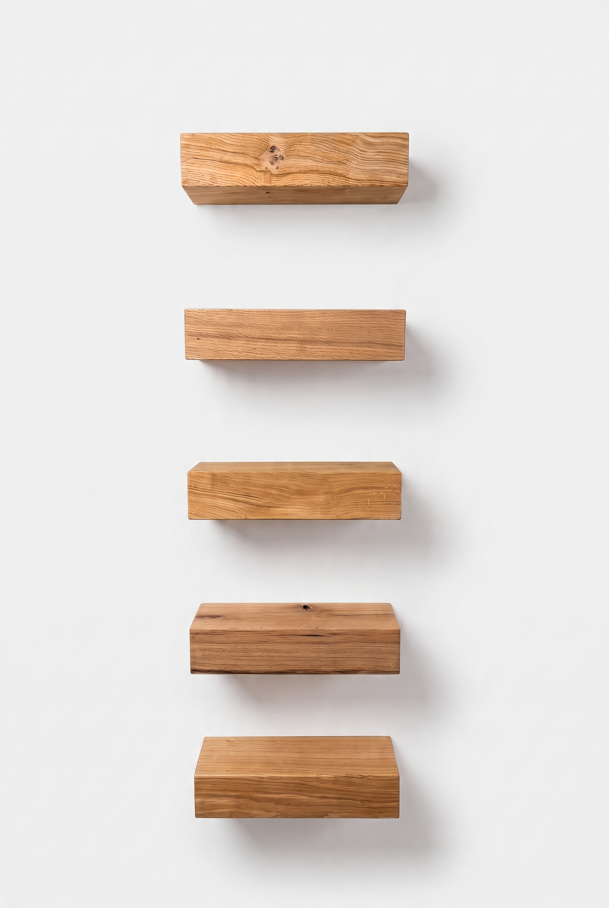 Set of Oak Floating Shelves