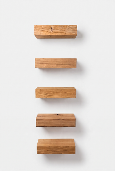 Set of Oak Floating Shelves